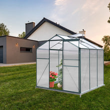 Load image into Gallery viewer, Aluminium Hobby Greenhouse with Base and Window Opening