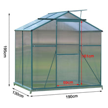 Load image into Gallery viewer, Aluminium Hobby Greenhouse with Base and Window Opening
