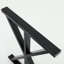 Load image into Gallery viewer, 2 Pieces Black Metal Table Legs Heavy Duty Industrial Table Legs Table Legs Living and Home