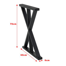 Load image into Gallery viewer, 2 Pieces Black Metal Table Legs Heavy Duty Industrial Table Legs Table Legs Living and Home