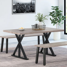 Load image into Gallery viewer, 2 Pieces Black Metal Table Legs Heavy Duty Industrial Table Legs Table Legs Living and Home