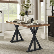 Load image into Gallery viewer, 2 Pieces Black Metal Table Legs Heavy Duty Industrial Table Legs Living and Home