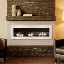 Load image into Gallery viewer, 35/47 Inch Indoor Bio Ethanol Fireplace 2/3 Stoves Wall Mounted Heater Bio Ethanol Fireplaces Living and Home White 3 stoves