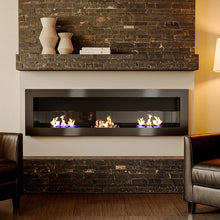 Load image into Gallery viewer, 55 Inch Bio Ethanol Fireplace Wall Mounted Insert Biofire 4 Colour Options Bio Ethanol Fireplaces Living and Home Black