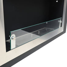 Load image into Gallery viewer, 45 inch Silver Wall Mount Fireplaces Steel Stainless Indoors Bio Ethanol Fireplaces Living and Home