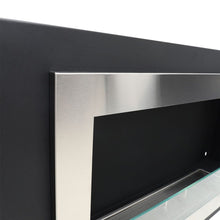 Load image into Gallery viewer, 45 inch Silver Wall Mount Fireplaces Steel Stainless Indoors Bio Ethanol Fireplaces Living and Home