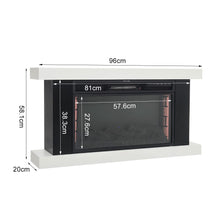 Load image into Gallery viewer, Contemporary Wooden Electric Fireplace Mantel with Remote Control Living and Home