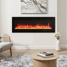 Load image into Gallery viewer, 70/80/100 Inch Inset Electric Fireplace Built-In Heater with 9 Flame Colour