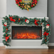 Load image into Gallery viewer, Cute Pre-lit Artificial Christmas Garland with Santa for Door and Mantel Living and Home