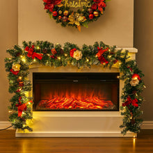 Load image into Gallery viewer, Cute Pre-lit Artificial Christmas Garland with Santa for Door and Mantel Living and Home