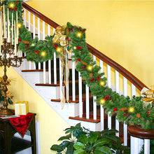 Load image into Gallery viewer, Traditional LED Christmas Garland with Pines Berries Living and Home