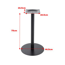 Load image into Gallery viewer, Industrial Style Round Table Base Single Pedestal Table Leg Black Living and Home
