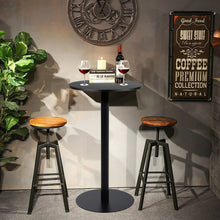 Load image into Gallery viewer, Industrial Style Round Table Base Single Pedestal Table Leg Black Living and Home