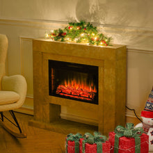 Load image into Gallery viewer, Artificial Christmas Mantel Swag with LED Warm White Lights Living and Home