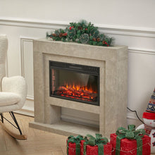 Load image into Gallery viewer, Artificial Christmas Mantel Swag with LED Warm White Lights Living and Home