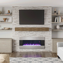 Load image into Gallery viewer, Smallbee Wall Mounted Electric Fireplace with Multi-color Flames Smallbee UK 101.6cm