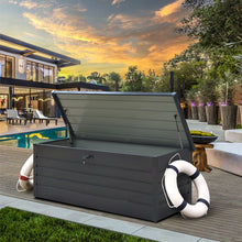 Load image into Gallery viewer, 600L Metal Outdoor Garden Storage Box Lockable Garden Storage Boxes Living and Home