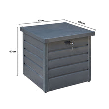 Load image into Gallery viewer, 200L/600L Metal Outdoor Garden Storage Box Lockable Garden Storage Boxes Living and Home