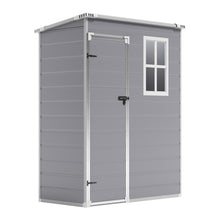 Load image into Gallery viewer, 4.6x2.6 ft Plastic Garden Shed with Lockable Door and Window