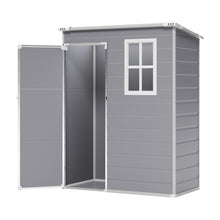 Load image into Gallery viewer, 4.6x2.6 ft Plastic Garden Shed with Lockable Door and Window