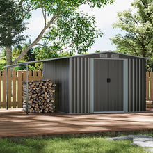 Load image into Gallery viewer, Outdoor Metal Storage Shed with Lean-to