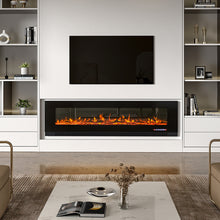 Load image into Gallery viewer, 50/60/72 inch Wall Mounted Electric Fireplaces With Remote Control 9 Flame Colours Heater