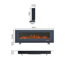 Load image into Gallery viewer, 50/60 inch Electric Fireplaces 5000BTU Wall Mounted Heater Wall Mounted Fireplaces Living and Home