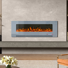 Load image into Gallery viewer, 50/60/72 inch Wall Mounted Electric Fireplaces With Remote Control 9 Flame Colours Heater