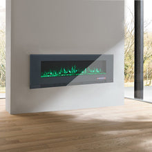 Load image into Gallery viewer, 50/60 inch Electric Fireplaces 5000BTU Wall Mounted Heater Wall Mounted Fireplaces Living and Home