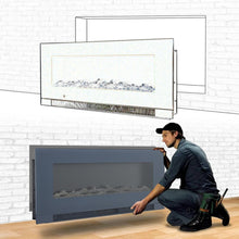 Load image into Gallery viewer, 50/60 inch Electric Fireplaces 5000BTU Wall Mounted Heater Wall Mounted Fireplaces Living and Home