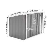 Load image into Gallery viewer, Steel Trash Can Recycle Bin Enclosure Storage Shed