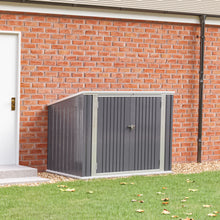 Load image into Gallery viewer, Steel Trash Can Recycle Bin Enclosure Storage Shed