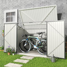 Load image into Gallery viewer, 176cm Wide Steel Storage for Bike Shed Grey Tool Shed Bike & Bin Sheds Living and Home