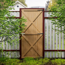 Load image into Gallery viewer, Garden Flat Top Pine Wood Gate Kit With Screw Kit Garden Gates Living and Home