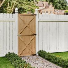 Load image into Gallery viewer, Garden Flat Top Pine Wood Gate Kit With Screw Kit Garden Gates Living and Home