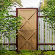 Load image into Gallery viewer, Garden Flat Top Pine Wood Gate Kit With Screw Kit Garden Gates Living and Home 85cm W X 183cm H
