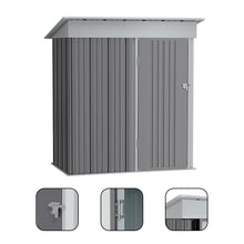 Load image into Gallery viewer, Outdoor Metal Storage Shed with Lockable Door