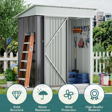 Load image into Gallery viewer, Outdoor Metal Storage Shed with Lockable Door