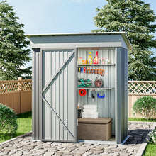 Load image into Gallery viewer, Outdoor Metal Storage Shed with Lockable Door