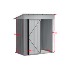 Load image into Gallery viewer, Outdoor Metal Storage Shed with Lockable Door