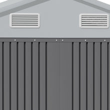 Load image into Gallery viewer, 6.5 x 6ft Metal Garden Storage Shed Outdoor Storage Tool House with Lockable Door Garden Sheds Living and Home