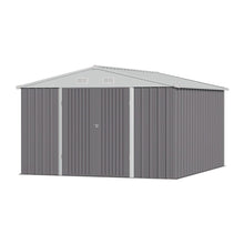 Load image into Gallery viewer, 10.5 x 6.7ft Outdoor Garden Metal Storage Shed with Lockable Double Doors Garden Sheds Living and Home