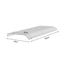 Load image into Gallery viewer, Frosted Window Door Awning Canopy 40cm Arc Patio Awnings Living and Home 160 cm