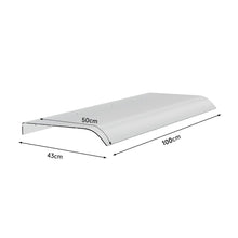 Load image into Gallery viewer, Transparent Window Door Awning Canopy 50cm Arc Living and Home 100 cm