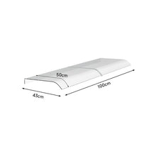 Load image into Gallery viewer, Frosted Window Door Awning Canopy 50cm Arc Length Living and Home 100 cm