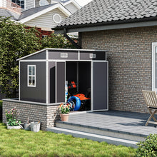 Load image into Gallery viewer, Outdoor Plastic Garden Storage Shed
