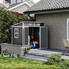 Load image into Gallery viewer, 6x4FT Outdoor Plastic Garden Storage Shed