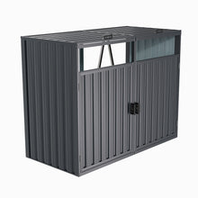 Load image into Gallery viewer, Outdoor Metal Garbage Can Garden Storage Shed