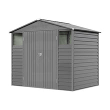 Load image into Gallery viewer, Heavy-Duty Lockable Tool Storage Shed, 8x5.7FT-Grey