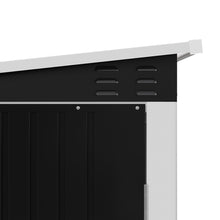 Load image into Gallery viewer, 4 x 6FT Outdoor Metal Pent Roof Garden Storage Shed